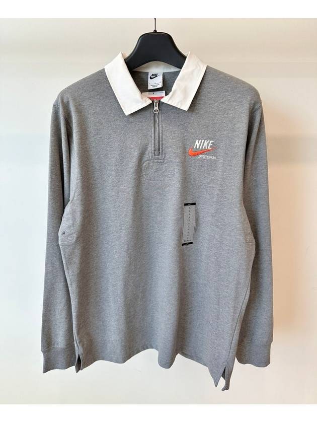 PK Long Sleeve T Shirt DX6754 091 Gray MENS L XL Asian Fit - NIKE - BALAAN 1