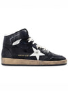 Men's Sky Star Nappa Leather High Top Sneakers Black - GOLDEN GOOSE - BALAAN 3