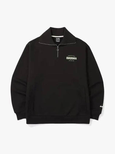 Diadora Comfy Half Zip Up Sweatshirt BLACK - DIADORA - BALAAN 1