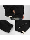 Two Side Zip Pockets Technical Cotton Hoodie Black - JIL SANDER - BALAAN 7