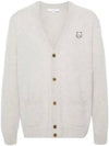 Fox Head Cardigan Light Grey - MAISON KITSUNE - BALAAN 2