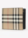 Check Halfwallet Beige - BURBERRY - BALAAN 3