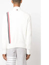 RWB Striped Intarsia Cotton Cardigan White - THOM BROWNE - BALAAN 6