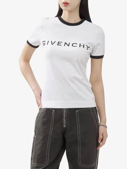 Archetype Slim Fit Cotton Short Sleeve T-Shirt White - GIVENCHY - BALAAN 2