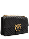 Classic Love Bag One Chevron Cross Bag Black - PINKO - BALAAN 4