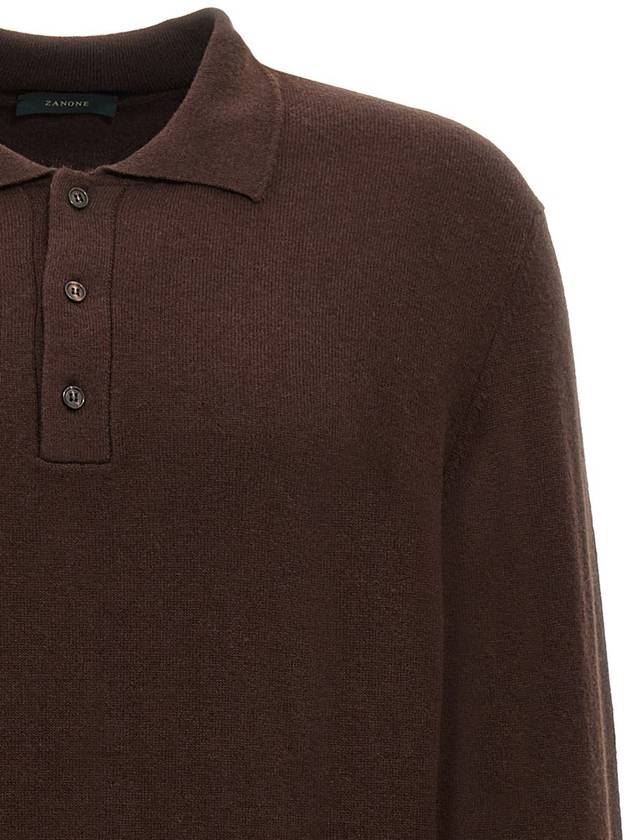 Zanone Cashmere Wool Polo Shirt - ZANONE - BALAAN 3