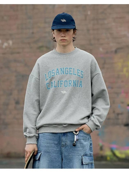 Los Angeles Sweatshirt Gray FMT3077 - FLUKE - BALAAN 2