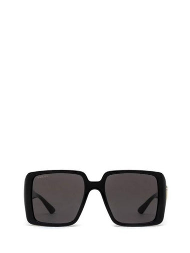 Eyewear Side Logo Square Frame Sunglasses Black - GUCCI - BALAAN 1