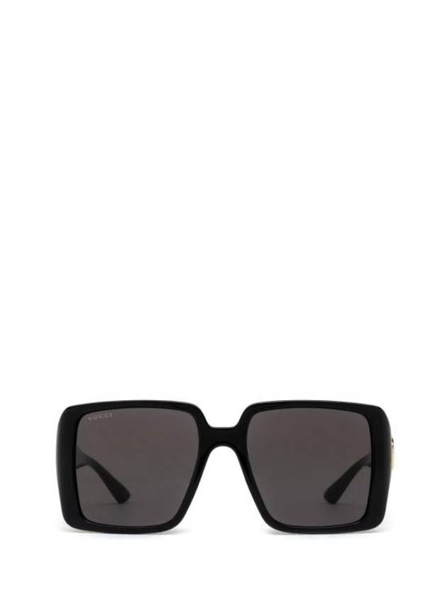 Eyewear Side Logo Square Frame Sunglasses Black - GUCCI - BALAAN 1