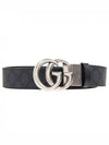 Marmont Double G Reversible Belt Dark Blue - GUCCI - BALAAN 2