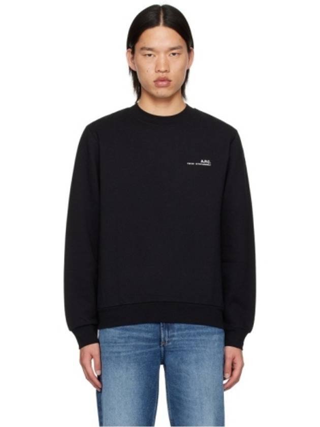 Item Logo Crew Sweatshirt Black - A.P.C. - BALAAN 2