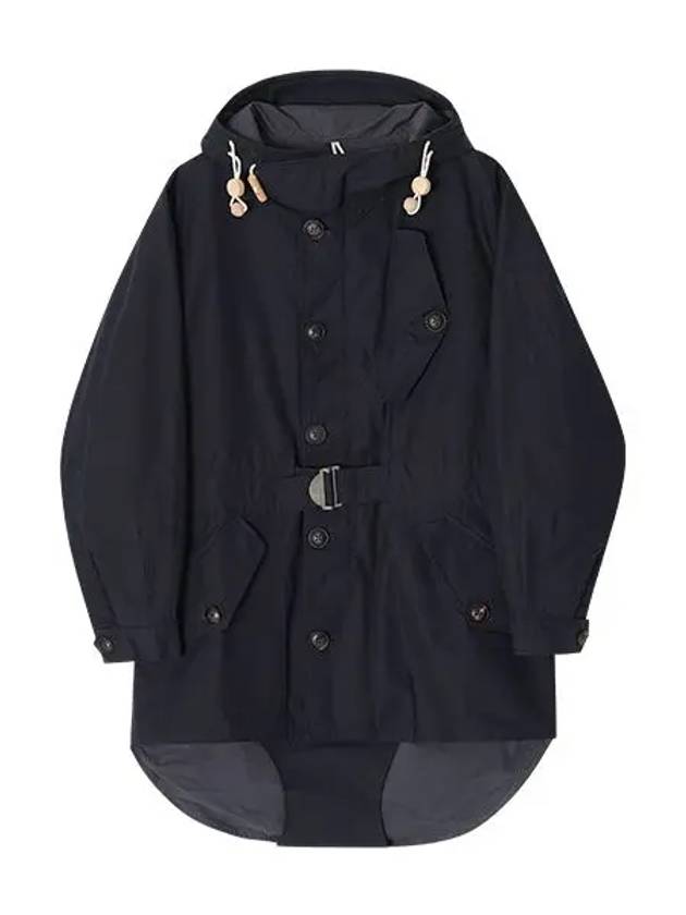 NC AW23 OW 13 BLACK NAVY Cold Weather Parka Men's Jacket - NIGEL CABOURN - BALAAN 2