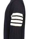 4 Bar Armband Classic Merino Wool Knit Top Navy - THOM BROWNE - BALAAN 11