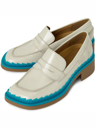 Twins Leather Loafers Grey Blue - CAMPER - BALAAN 2