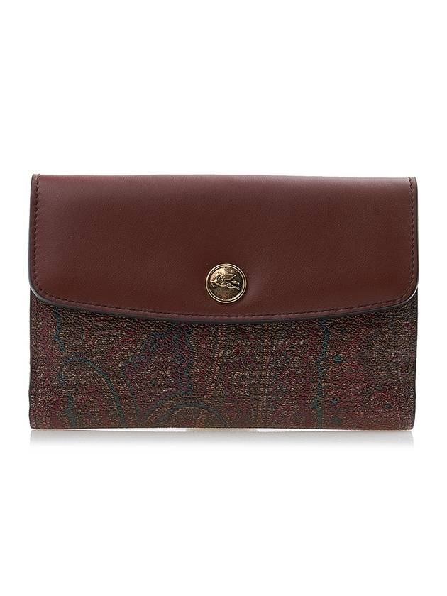 Paisley Half Wallet Brown - ETRO - BALAAN 2