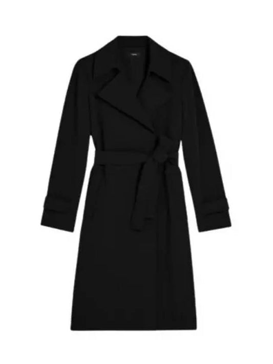 Oaklane Trench Coat Black - THEORY - BALAAN 2