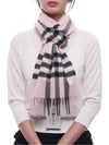 Check Cashmere Scarf Rose - BURBERRY - BALAAN 4