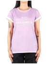 Women's Spray Techno Cotton Short Sleeve T-Shirt Purple - PARAJUMPERS - BALAAN 2