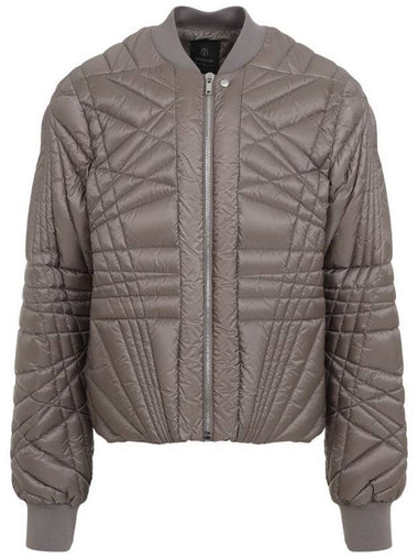 Rick Owens Megapenta Down Bomber Jacket Taupe - MONCLER - BALAAN 1