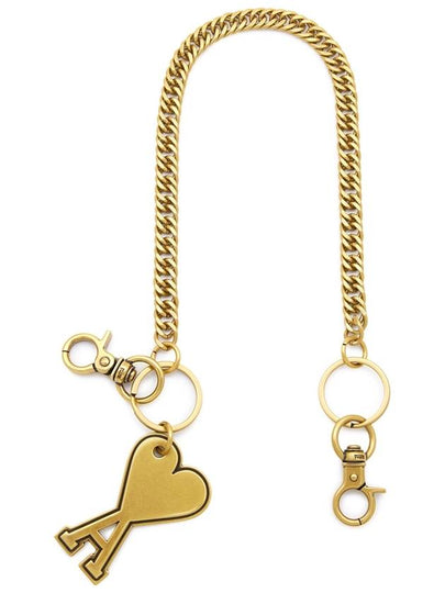 Heart Logo Metal Key Holder Gold - AMI - BALAAN 2