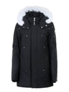 Original Stirling Parka White Fox Fur Black - MOOSE KNUCKLES - BALAAN 4