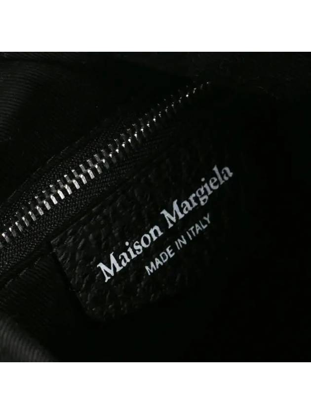 Logo Patch Leather Bucket Cross Bag Black - MAISON MARGIELA - BALAAN 7