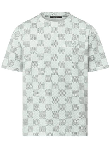 Printed Cotton Short Sleeve T-Shirt Milky White - LOUIS VUITTON - BALAAN 1