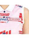 Airline All Over Sleeveless Polo Pink - HORN GARMENT - BALAAN 9