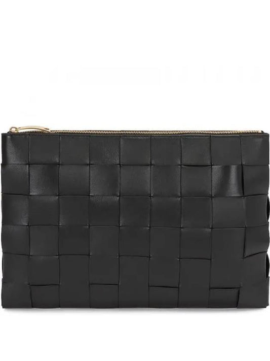 Large Clutch Bag Black - BOTTEGA VENETA - BALAAN 2