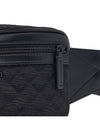 Omnia Jacquard Belt Bag Black - EMPORIO ARMANI - BALAAN.