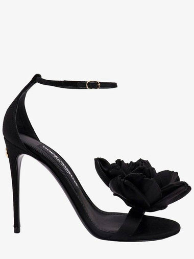 23 fw Satin Sandals WITH Floral Application CR1620AR5728B956 B0650609620 - DOLCE&GABBANA - BALAAN 1