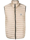 Loom Woven Chambers Recycled Nylon Down Padding Vest Dove Grey - STONE ISLAND - BALAAN 1