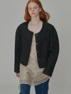 Twinkle Tweed Jacket Black - OPENING SUNSHINE - BALAAN 4