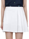 Women's Side Pleat Luxe 4-Way Stretch Twill Skirt White - G/FORE - BALAAN 2