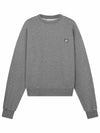 Women's Bold Fox Head Patch Comfort Sweatshirt Medium Grey Melange - MAISON KITSUNE - BALAAN 2