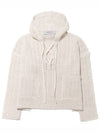 Women's Papyrus Colored Cotton Hoodie Beige - GOLDEN GOOSE - BALAAN 2