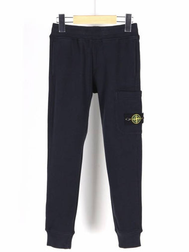 14A Kids Wappen Training Pants Navy 811661520 V0020 - STONE ISLAND - BALAAN 1