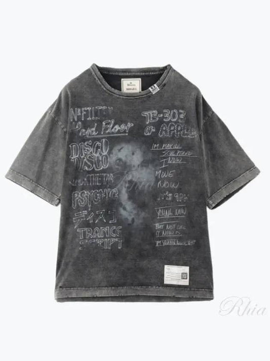 A12TS602 Black Bleached T Shirt - MIHARA YASUHIRO - BALAAN 1