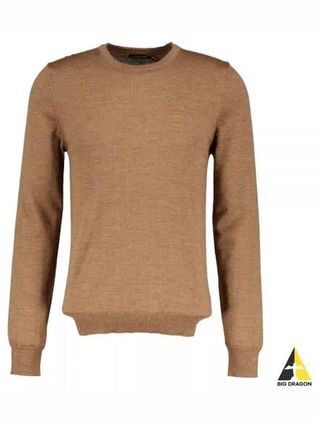 yle Merino Crew Neck Knit Top Brown - J.LINDEBERG - BALAAN 2