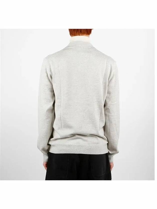 Bold Fox Head Patch Regular Cardigan Grey - MAISON KITSUNE - BALAAN 5