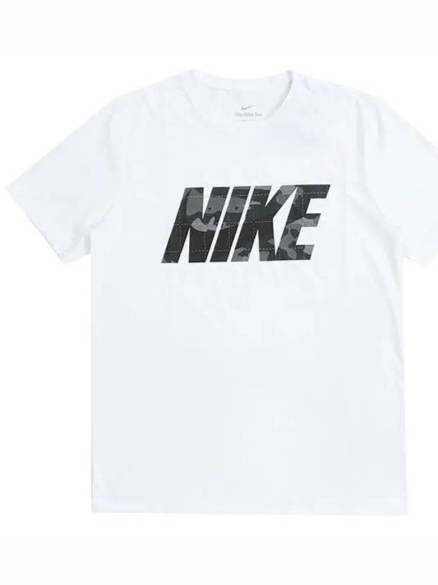 Dry Fit Camo Graphic Short Sleeve T-Shirt White - NIKE - BALAAN 3