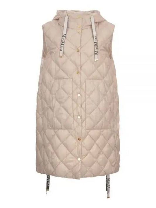 Sisoft Drawstring Hooded Vest Padding White - MAX MARA - BALAAN 2