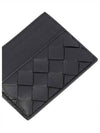 Intrecciato Leather Card Wallet Black - BOTTEGA VENETA - BALAAN 3