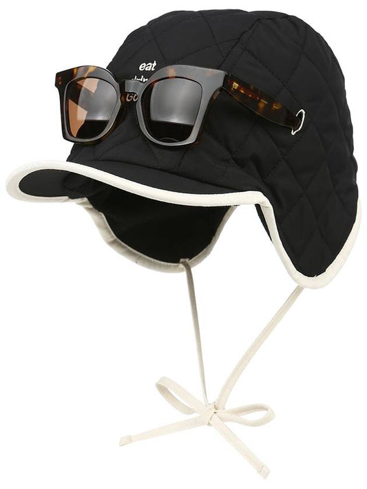 Padded hat with sunglasses slotblack - MILESANDMILESANDMILES - BALAAN 2