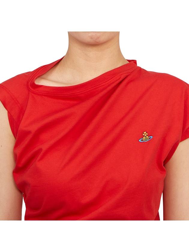 Women's Hebo Short Sleeve T-Shirt Red - VIVIENNE WESTWOOD - BALAAN 8