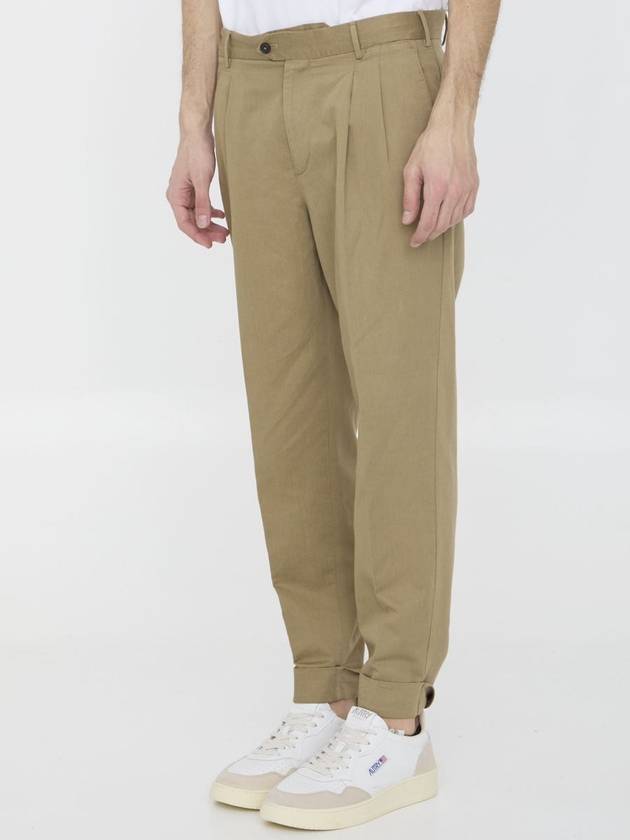 Cotton And Linen Trousers - PT TORINO - BALAAN 2