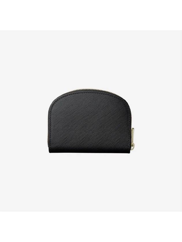 Half Moon Demi Lune Compact Half Wallet Black - A.P.C. - BALAAN 3