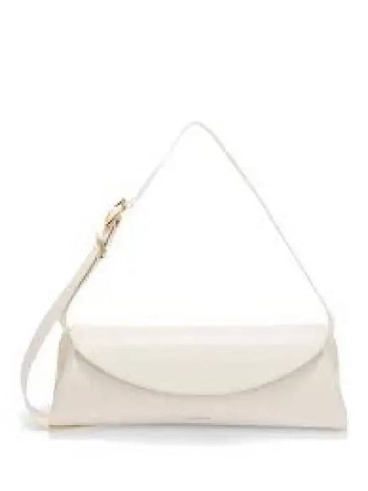 Women's Medium Canolo Calf Leather Shoulder Bag White - JIL SANDER - BALAAN 1