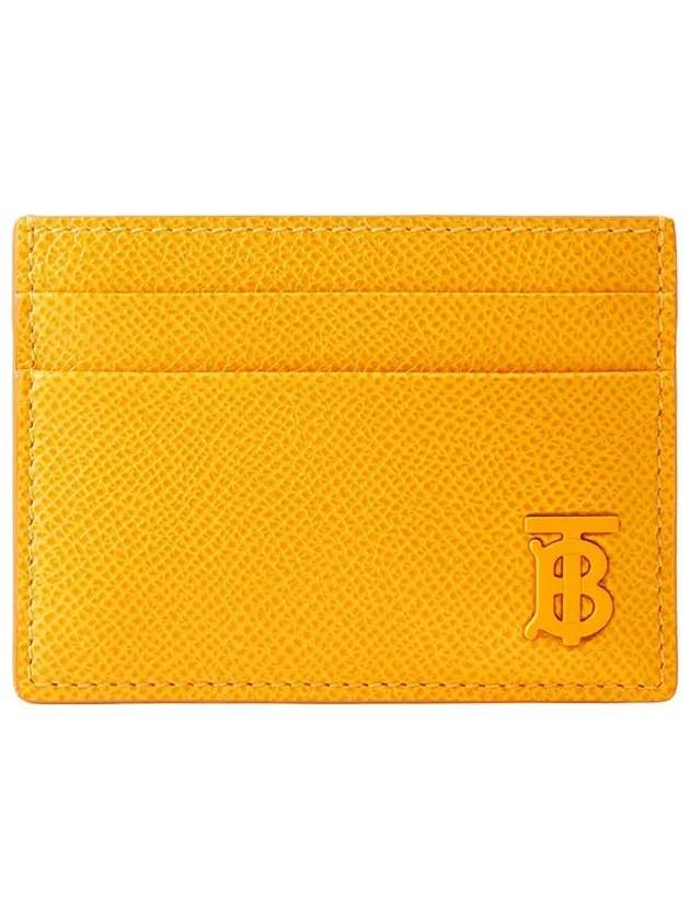 TB Grainy Leather Card Wallet Marigold - BURBERRY - BALAAN 3