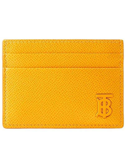 TB Grainy Leather Card Wallet Marigold - BURBERRY - BALAAN 2